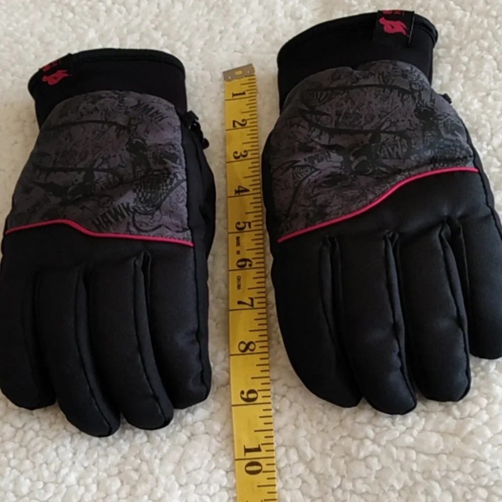Tony Hawk Kids Winter Gloves –‎ Black/Grey – Size M/L